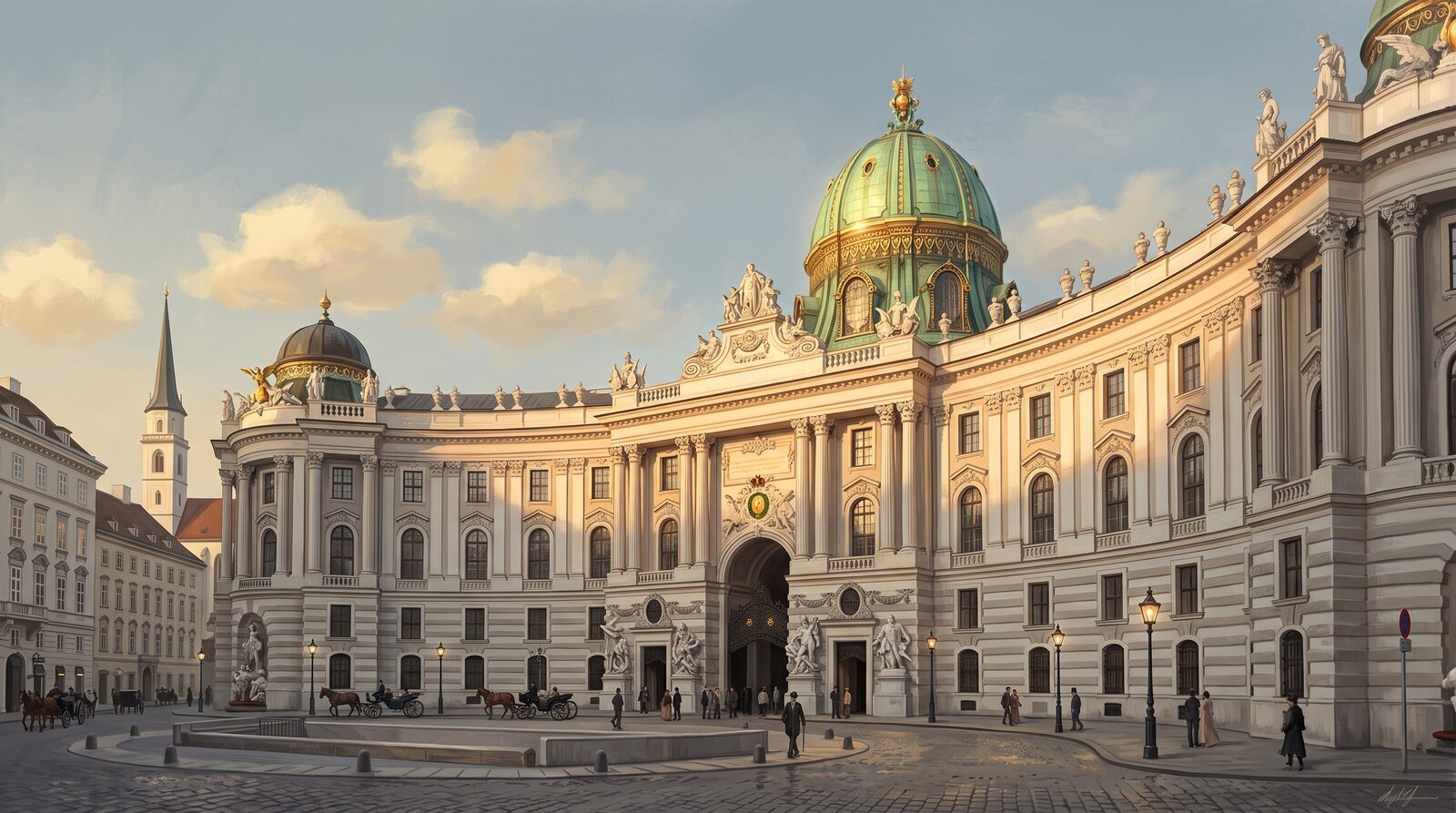 Wien — Hofburg, Michaelertrakt (Illustration)