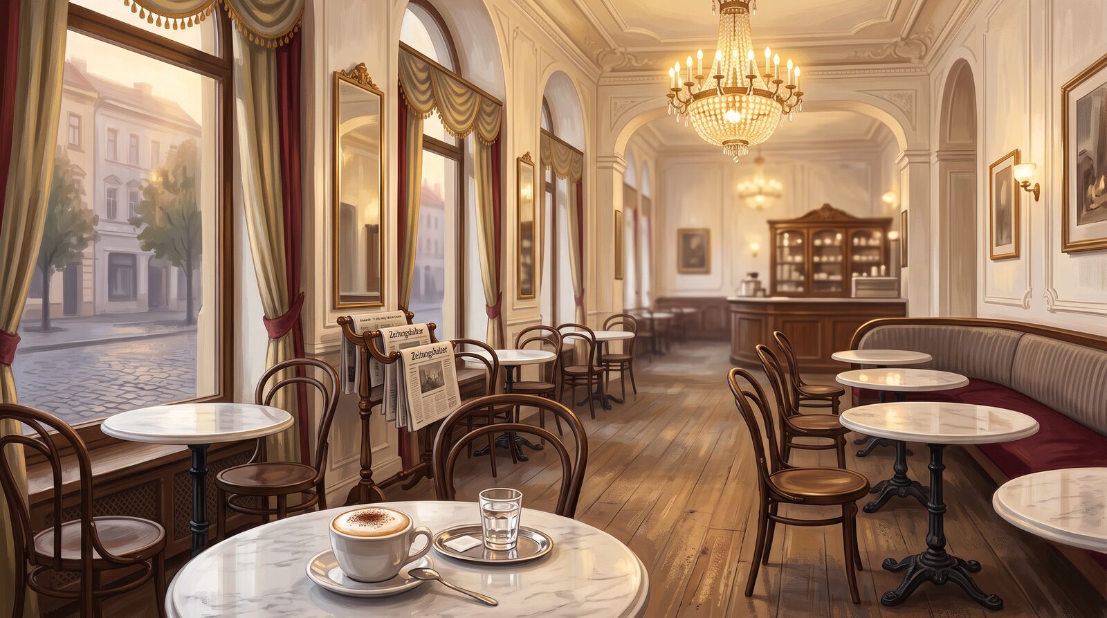 Wiener Kaffeehaus (Illustration)