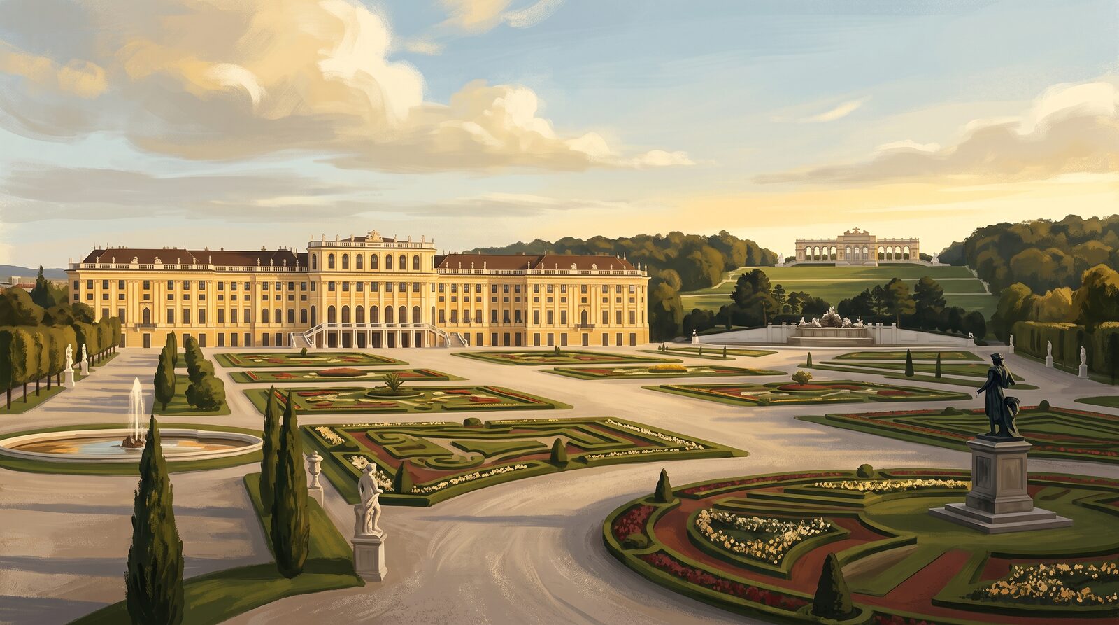Wien — Schloss Schönbrunn (Illustration)